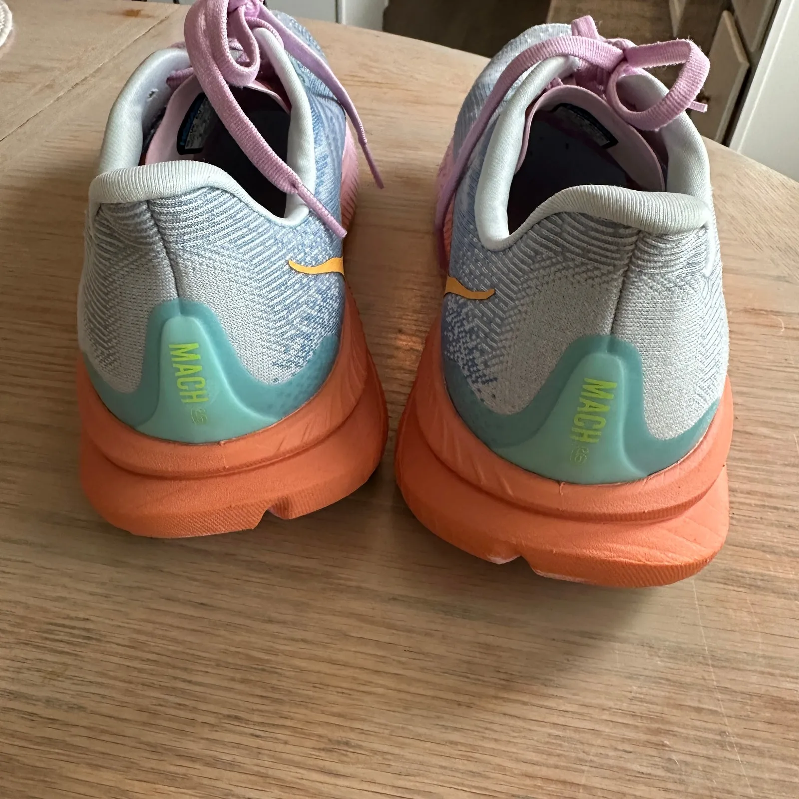 Hoka Mach 6 Multicolored Running Shoes - Size 10D - Image 3