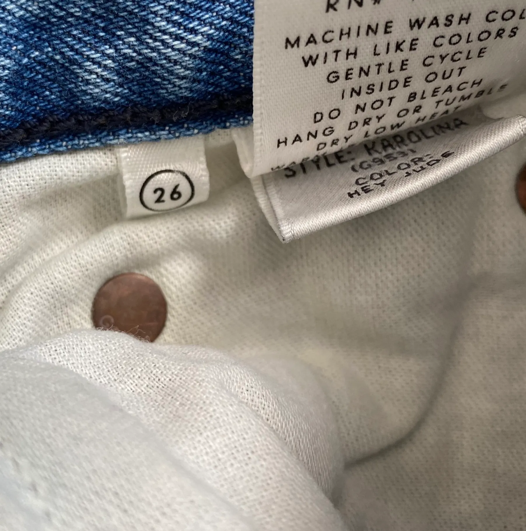 GRLFRND Karolina High Rise Waisted Distressed Hey Jude Skinny Jeans  - Image 5