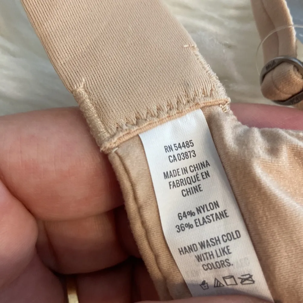 AERIE WIRELESS SAMS ARMATURE BRA size 32C brand new adjustable stipe tan color - Image 10