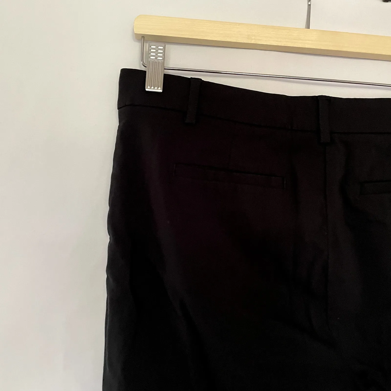 J.Jill wherever collection refined woven trousers black pockets women's size 8P - Image 4