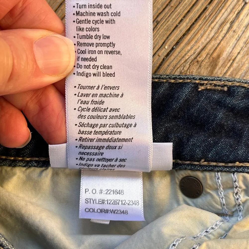 Paige Women's Jimmy Jimmy Short Blue Denim Size 28" Cut Offs - Image 8