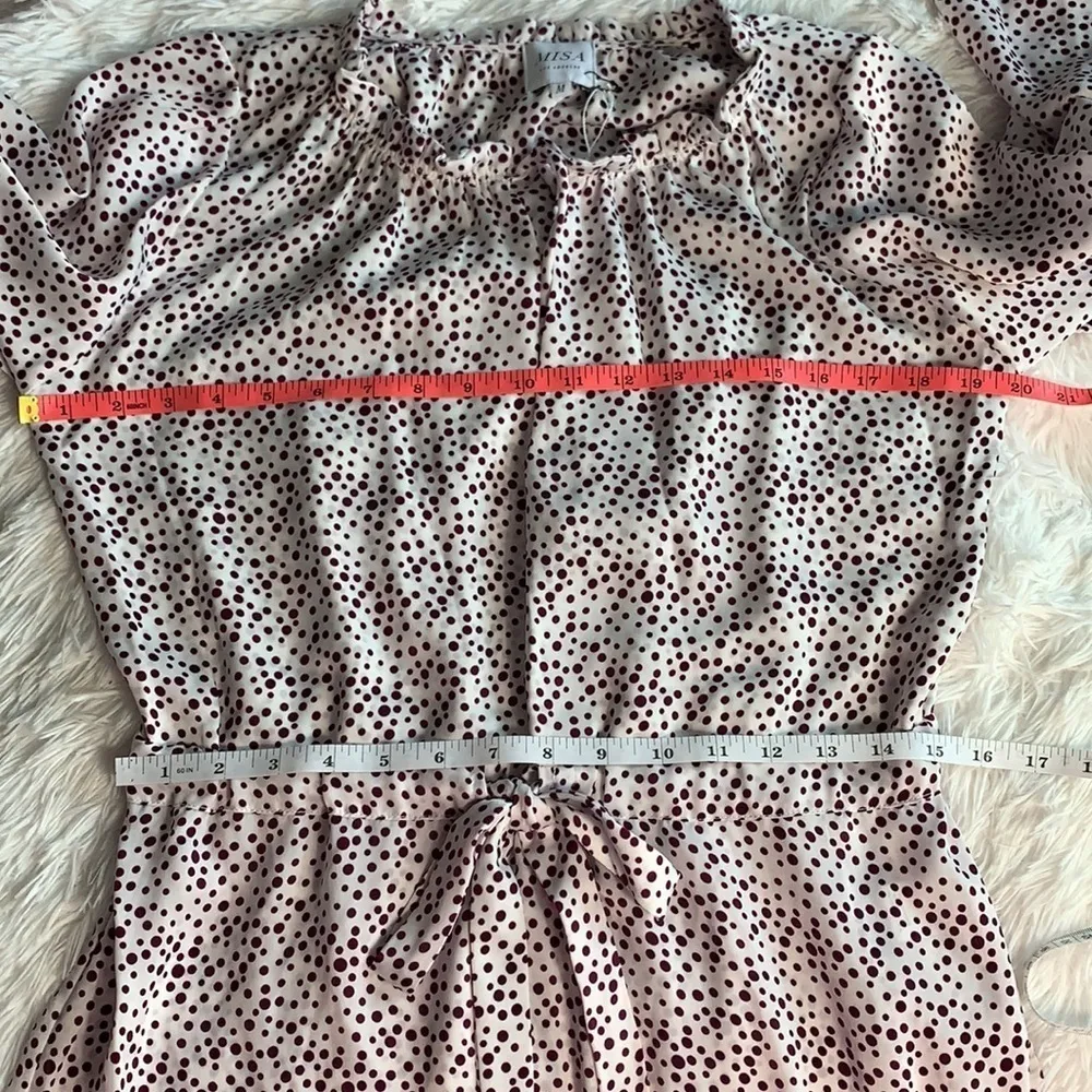 Misa  Los Angeles Nehda Dotted Mini Dress - Image 10