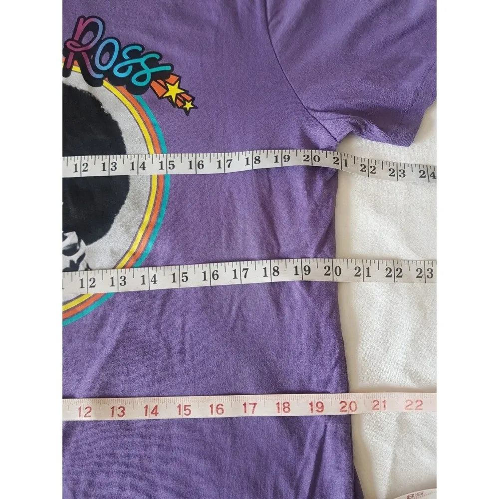 Old Navy Womens Tee Shirt Size Large Purple Graphic Print Dianna Ross CloudBerry - Image 9