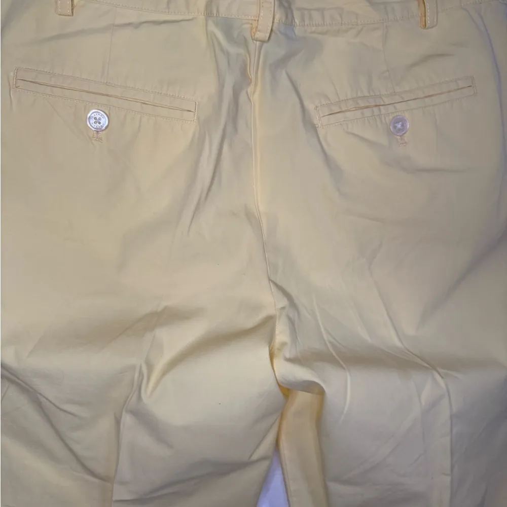 POLO RALPH LAUREN Women Yellow Stretch Straight Fit Washed Pants size 8. - Image 4