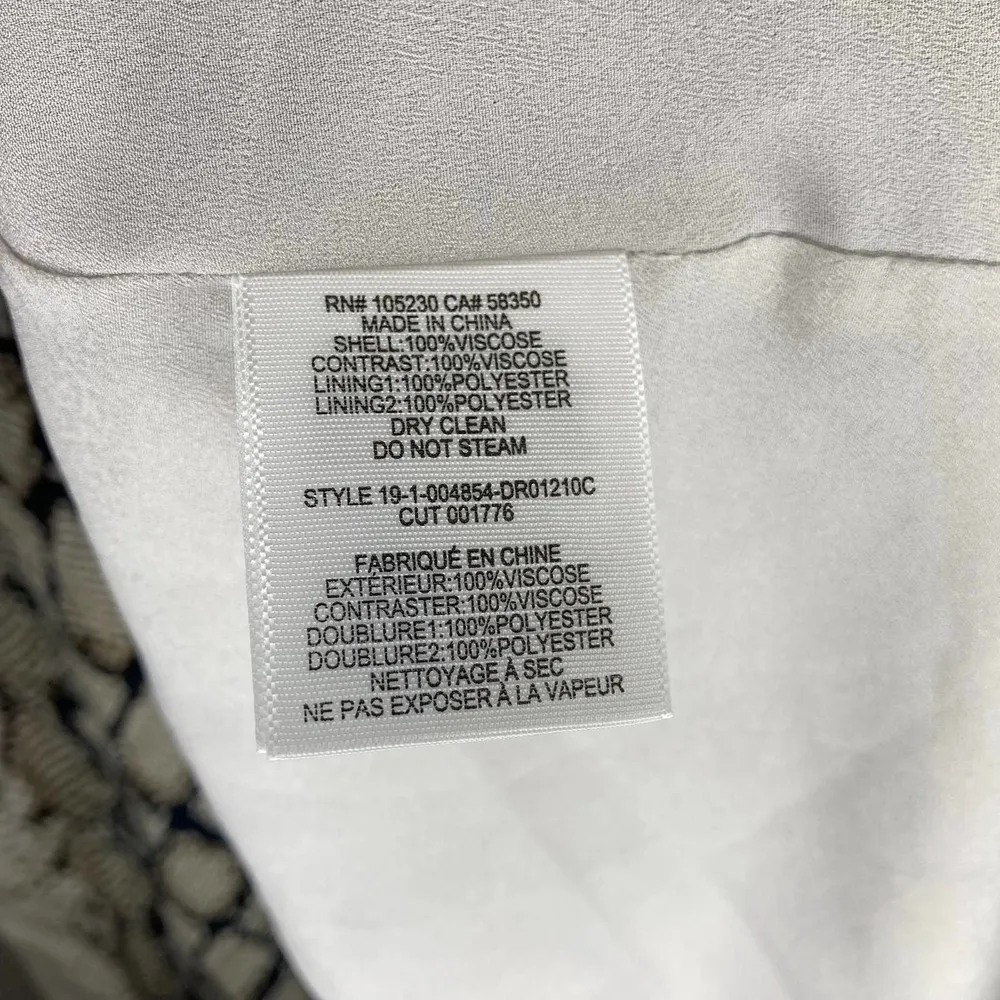 NWT Joie Bethwyn C Snakeskin Print Wrap Style Dress Size Medium - Image 7