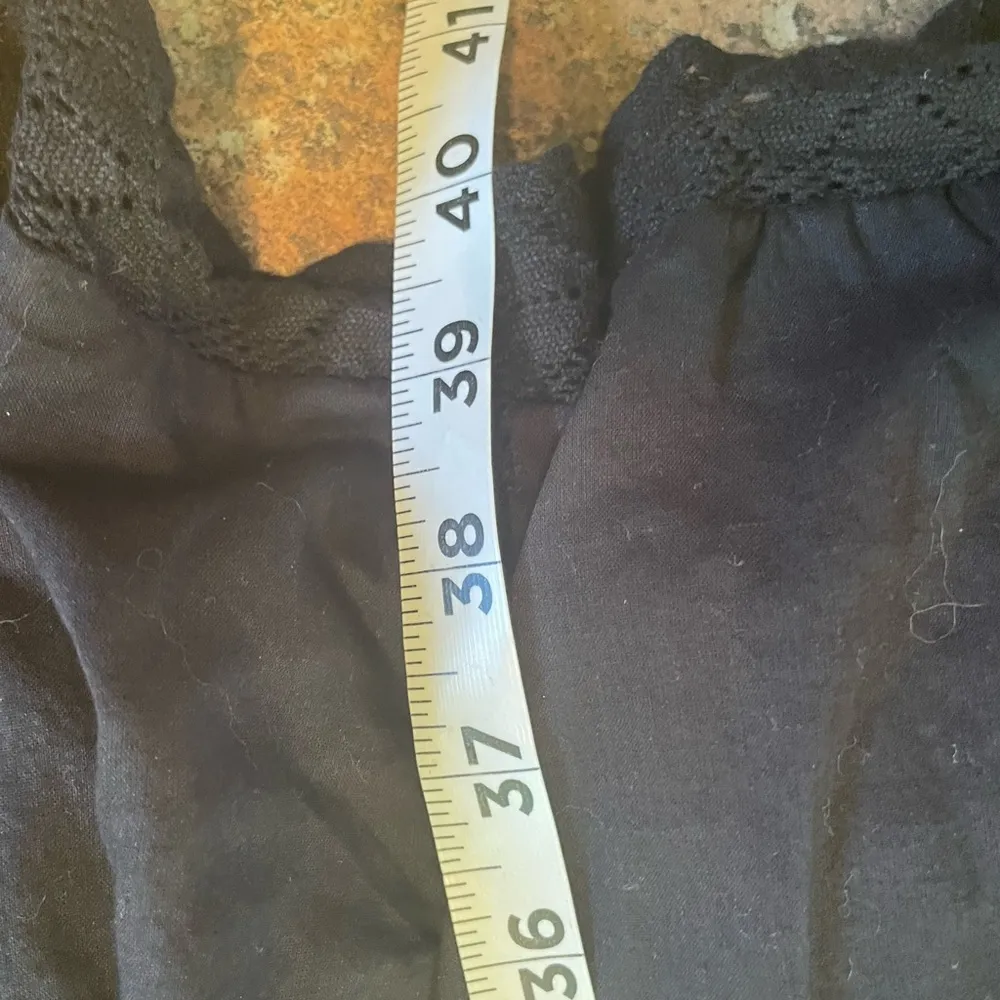 Sundance Alair Black Boho Crochet Tiered Midi Dress Size Medium - Image 9