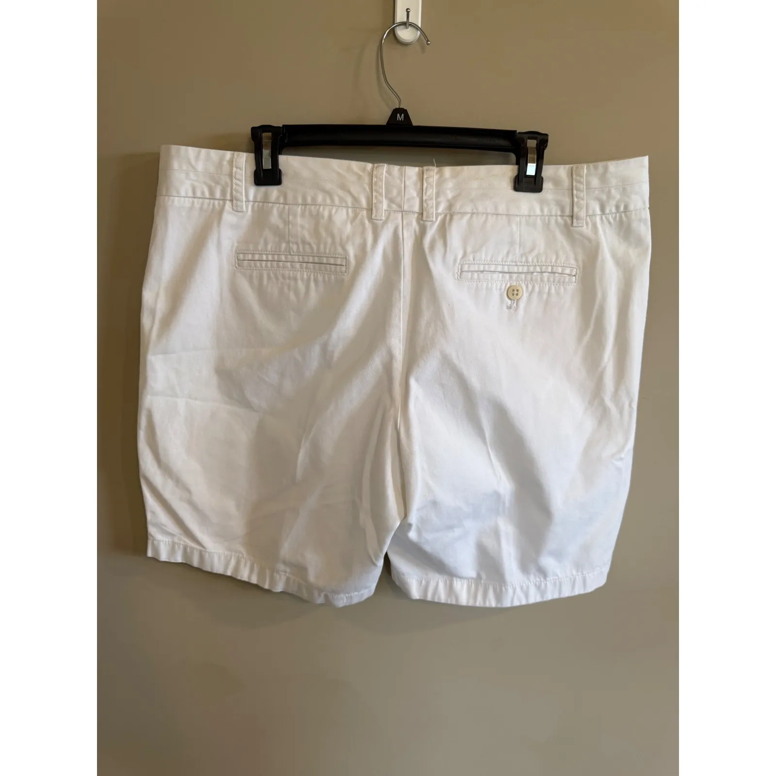 J Crew Chino Broken In White Shorts Womens Size 16 Cotton Casual - Image 3