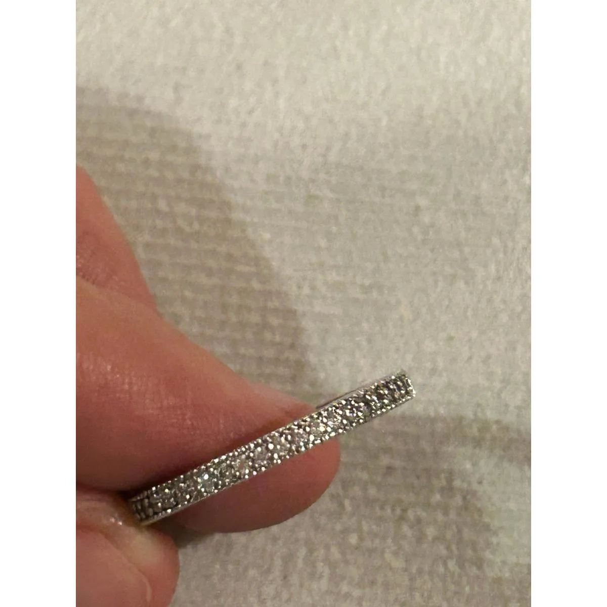 Ring band 925 sterling silver unique cute size 8 - Image 4