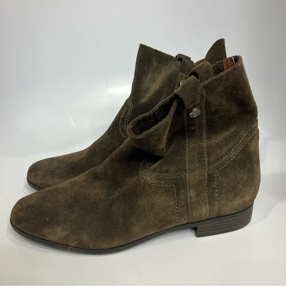 Frye & co brown suede ankle boots women’s size 9‎ boho casual minimalist - Image 2