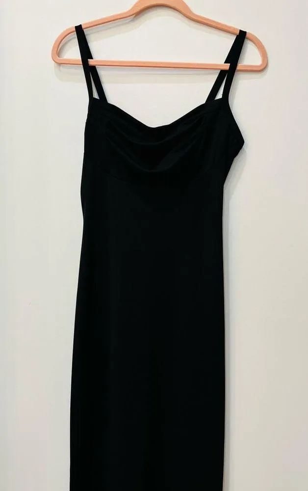 90s vintage retro “All that Jazz” black gown sz small - Image 2