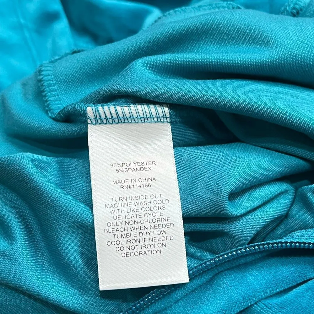 NWT Juicy By Juicy Couture Jumpsuit peacock Velour Hooded Long Sleeve Zip Up L - Image 8