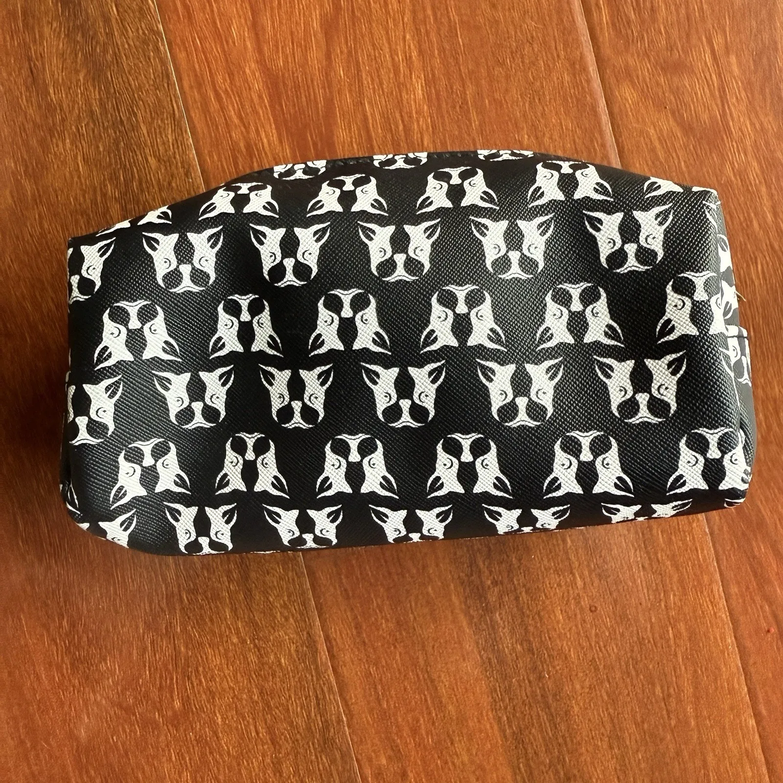 Dabney Lee Frenchie French Bulldog Makeup Cosmetic Bag Double Compartment Zip - Image 3