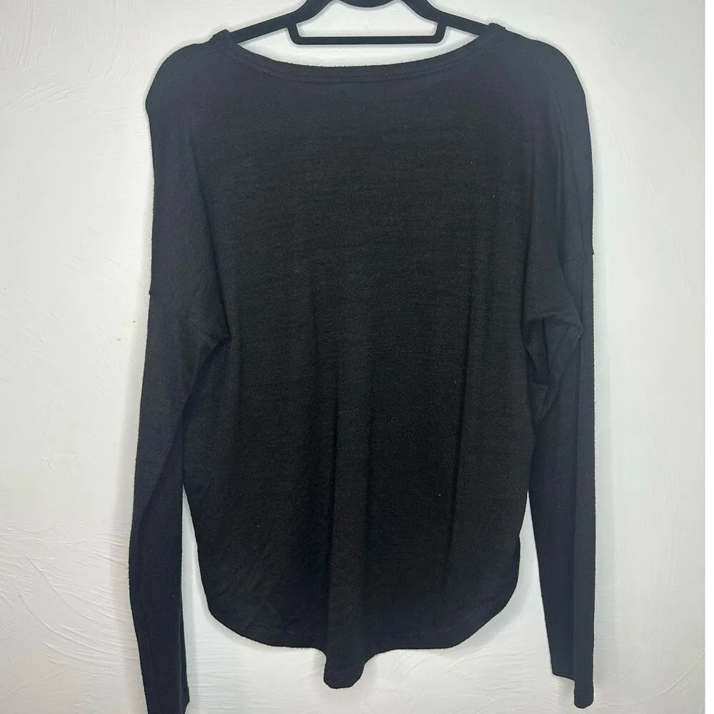 Rag & Bone New York Lightweight Black Sweater Women's Size Medium Basic Top - Image 3