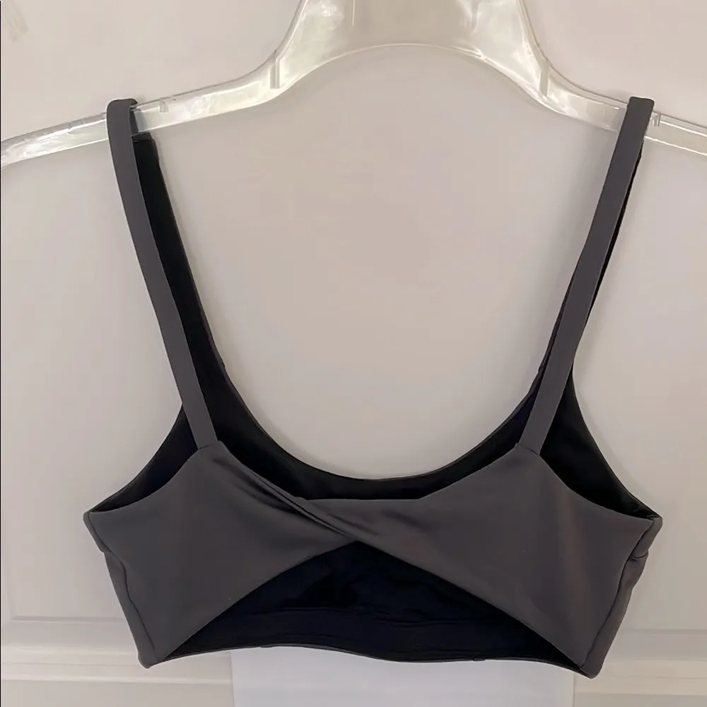 Arbonne Charcoal Sports Bra Small Gray - Image 2