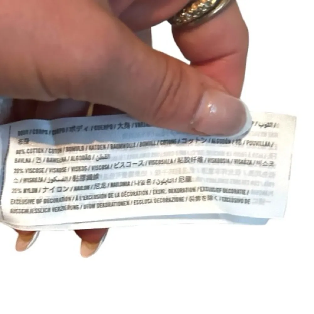 Abercrombie & Fitch White T-shirt Dress Striped Size Large Excellent Condition - Image 6