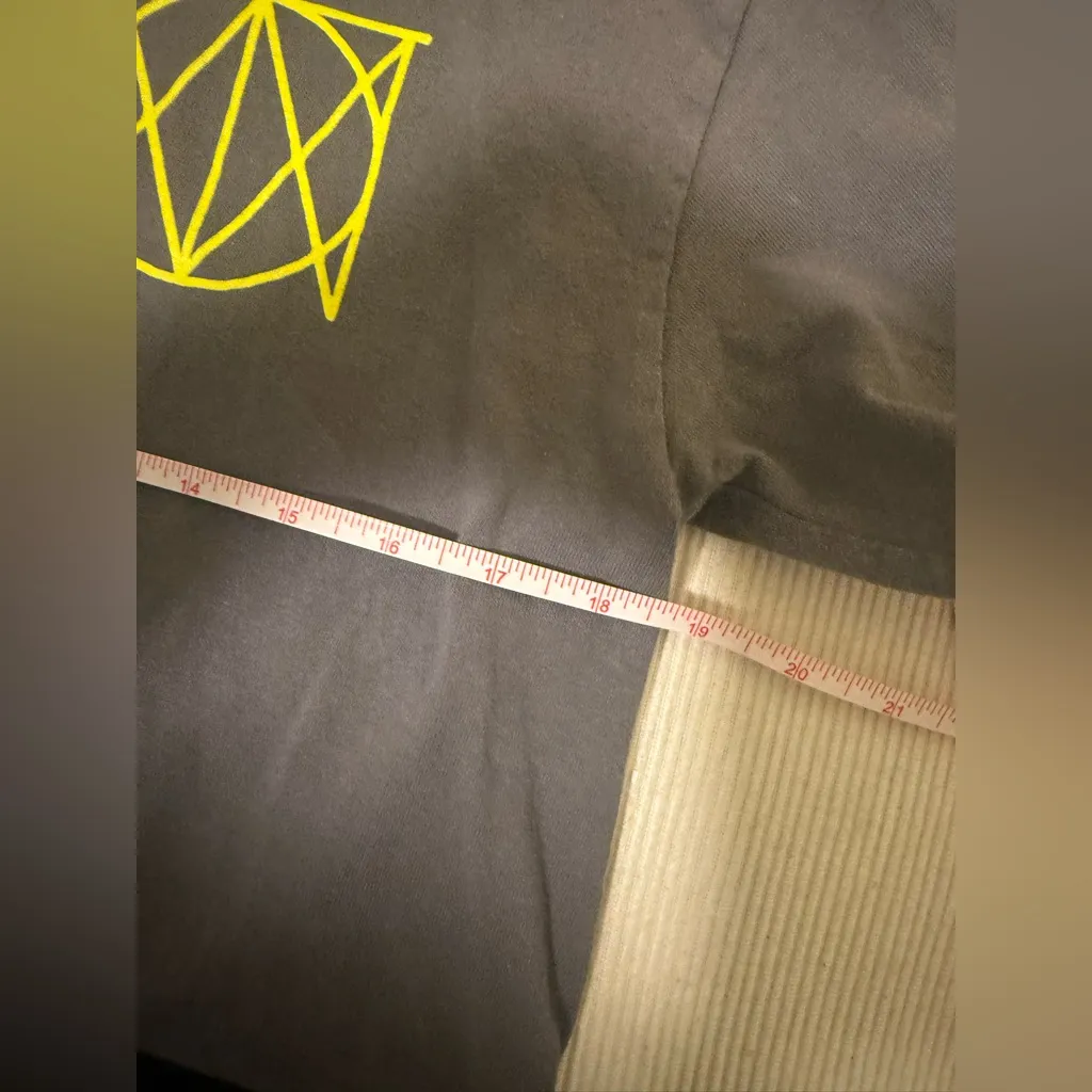 Justin Timberlake Man of the Woods Long Sleeve Shirt Gray Yellow M Size M - Image 4