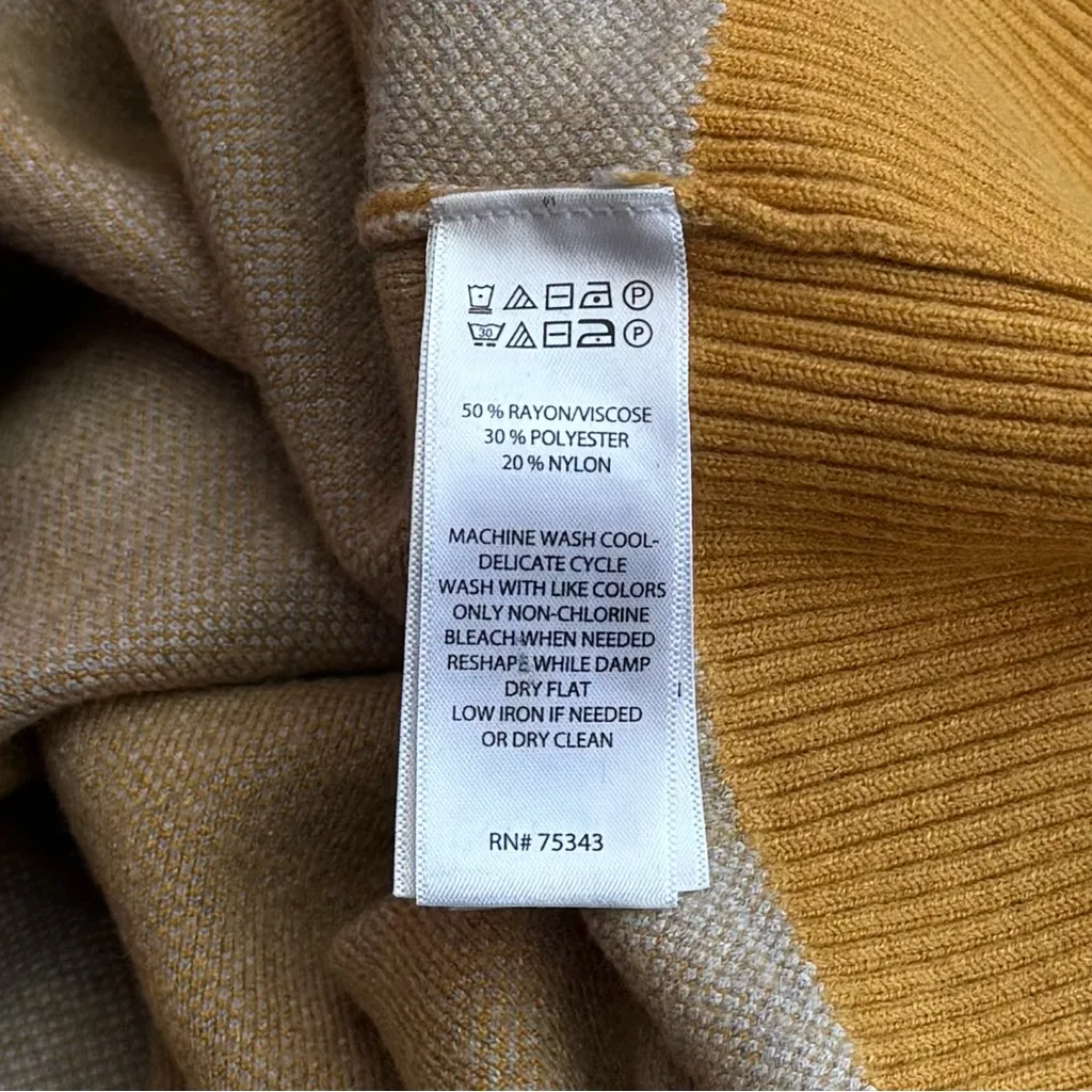 Rachel Roy Mustard Yellow Plaid Hooded Long Sleeve Cozy Holiday Size L Size L - Image 7