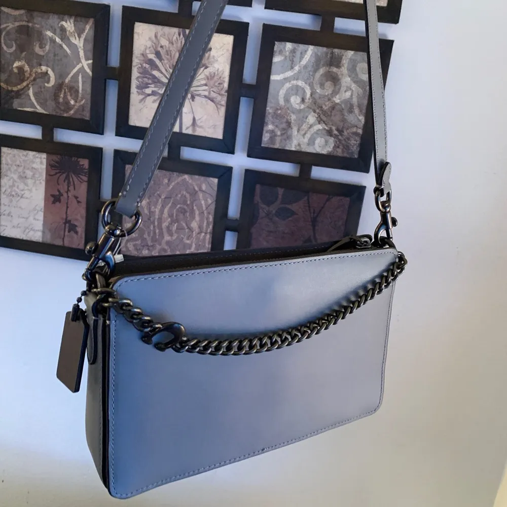 Authentic COACH 1941 Calf leather chain logo zip top Crosby - Image 7