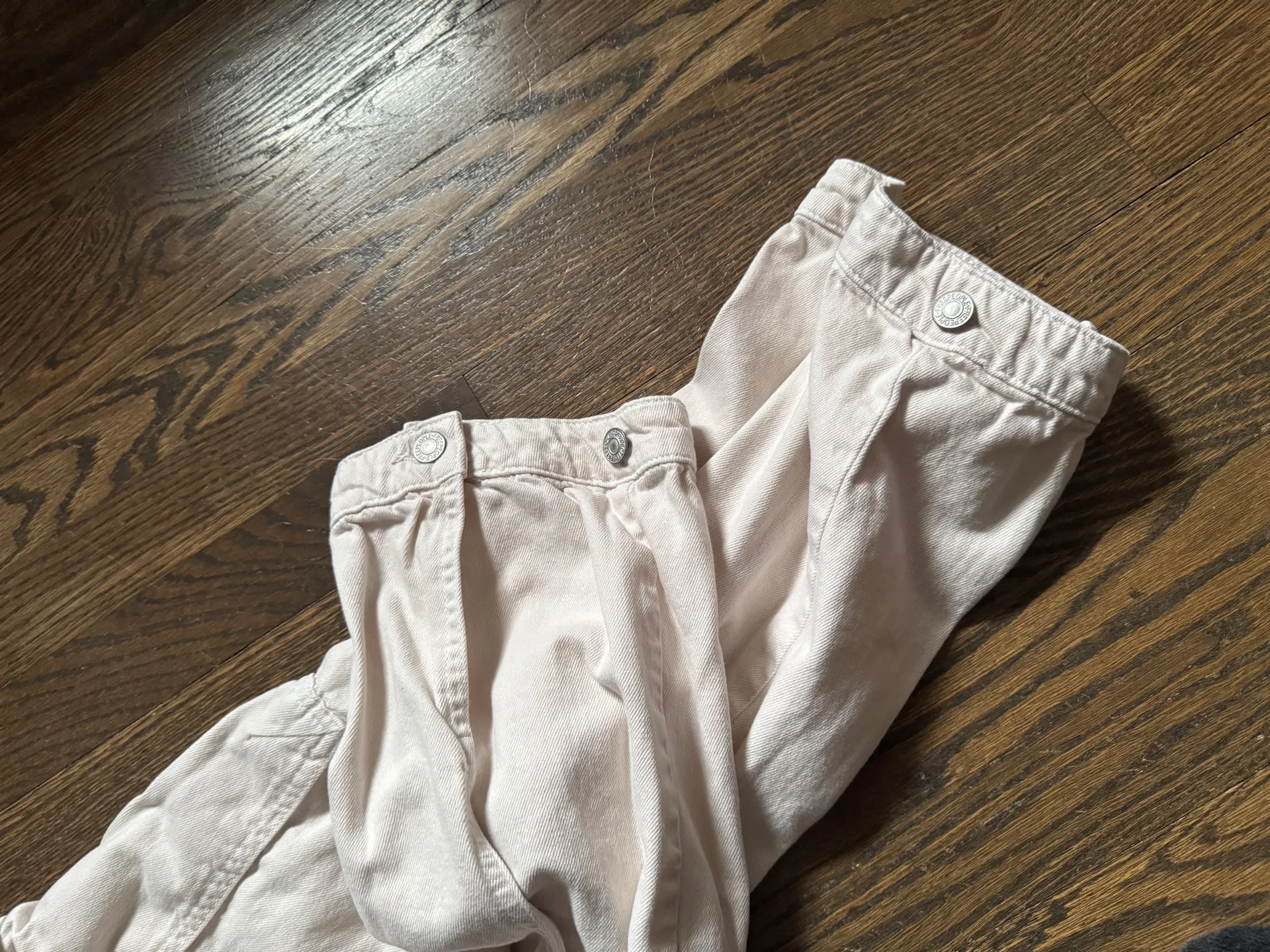 Free people tan adjustable cargo high waisted pants size 4 - Image 7
