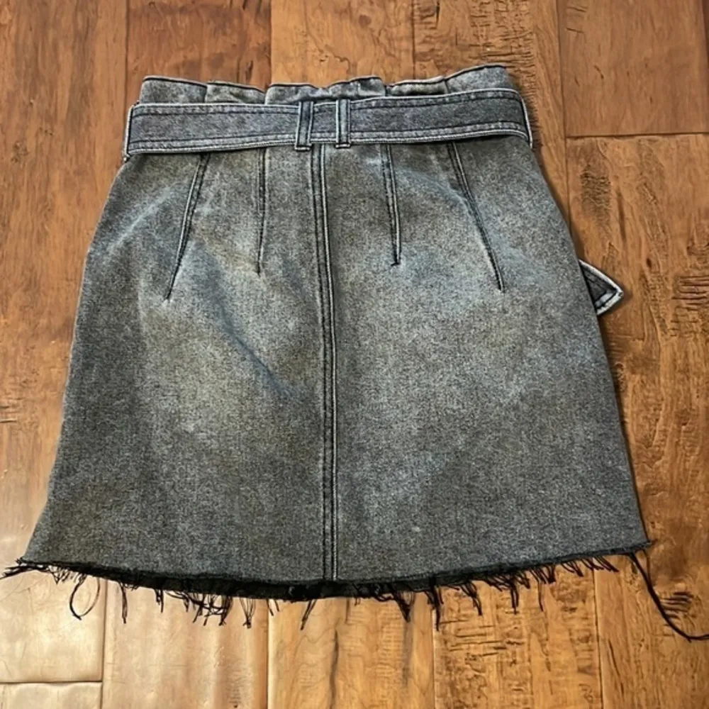 Free People East of Eden Tie Denim Skirt - Image 4