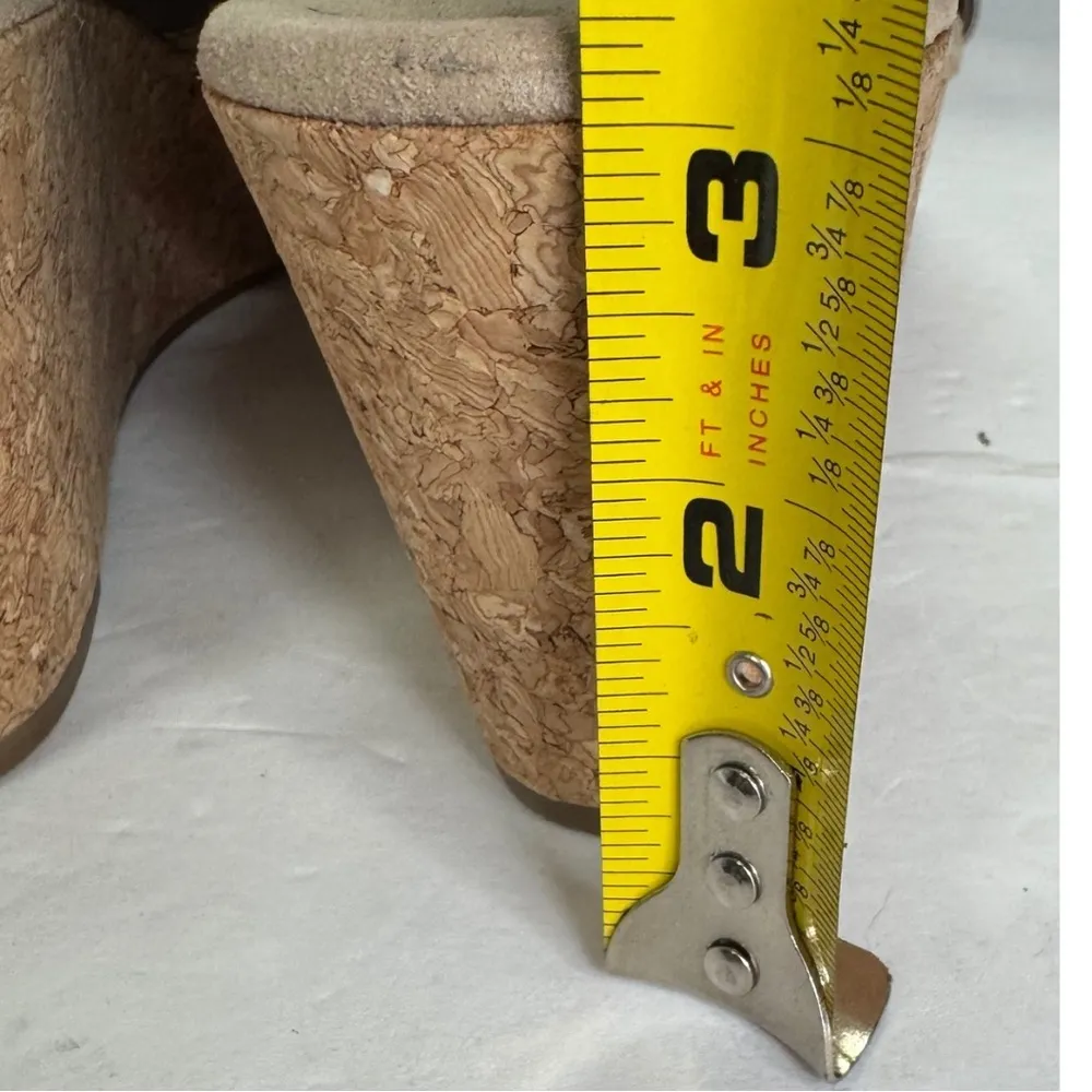 Clarks Women's Annadel Eirwyn Wide Width Wedge Heel cork gunmetal comfort 7.5 - Image 6