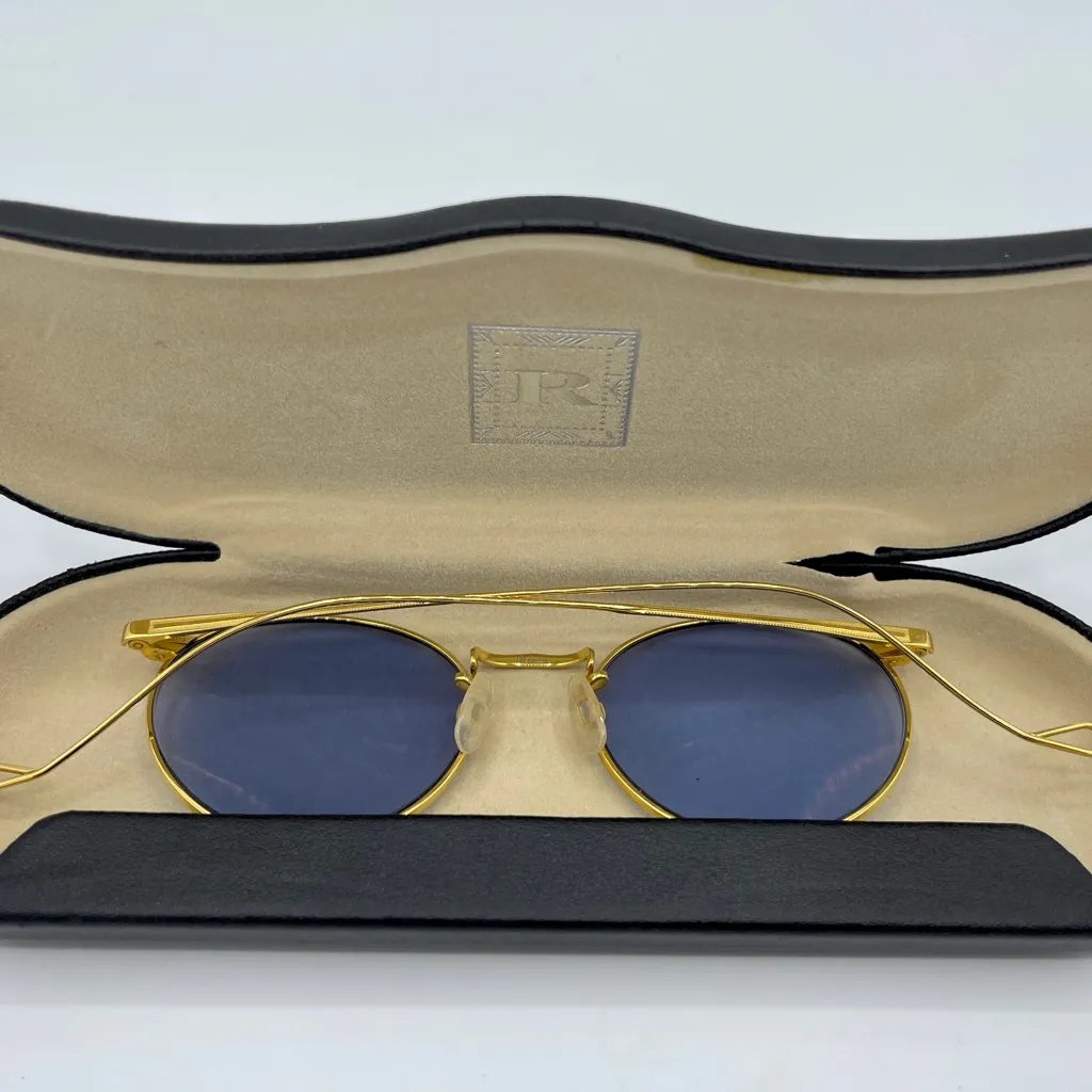 RetroSpecs & Co sunglasses w/ case, 12K gold filled wire, new, never worn - Image 11