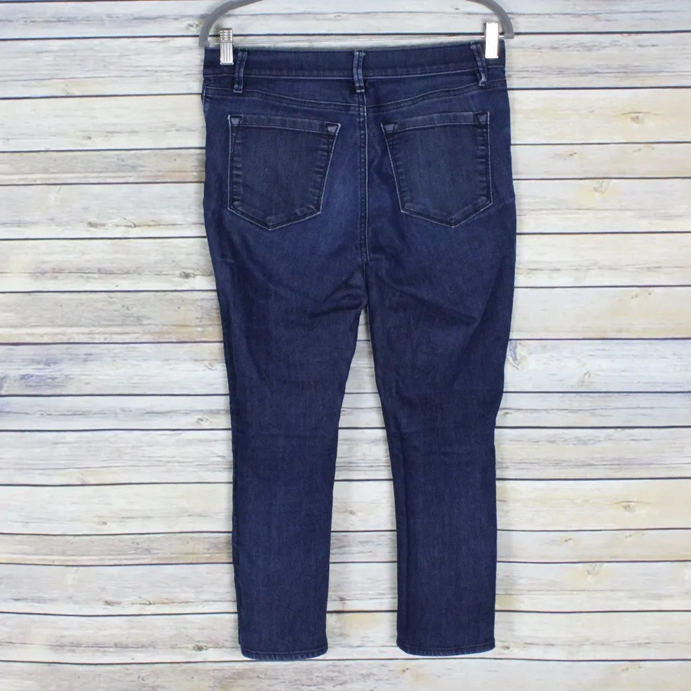 Ann Taylor Loft Modern Kick Crop Blue Jeans Size 6 - Image 2