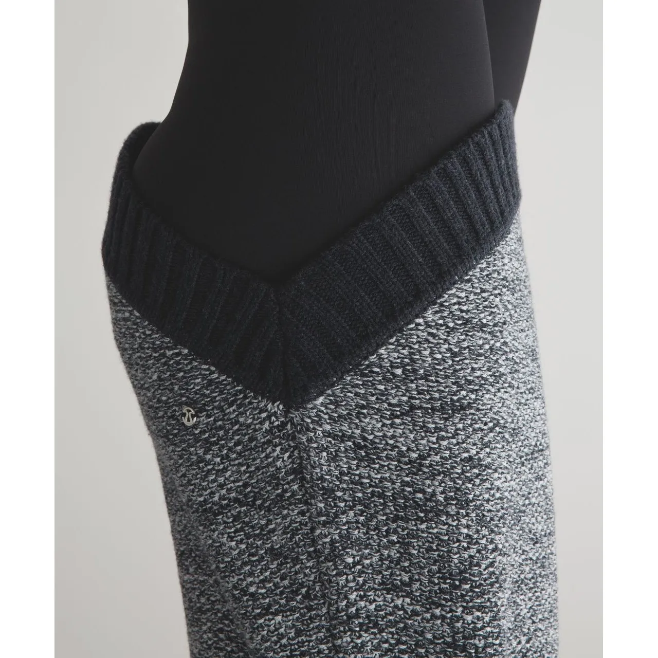 Lululemon Passage To Prana Sweater Merino Wool Pullover Snap Collar Gray Workout - Image 8