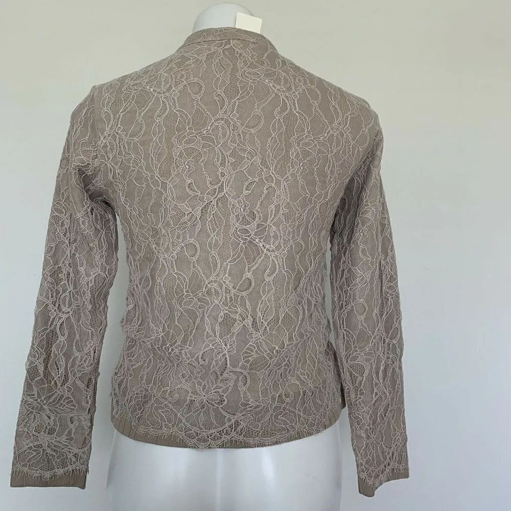 BLUE LIFE by Planet blue Lace blazer Jacket XSMALL Beige Bohemian DRESS NEW - Image 7