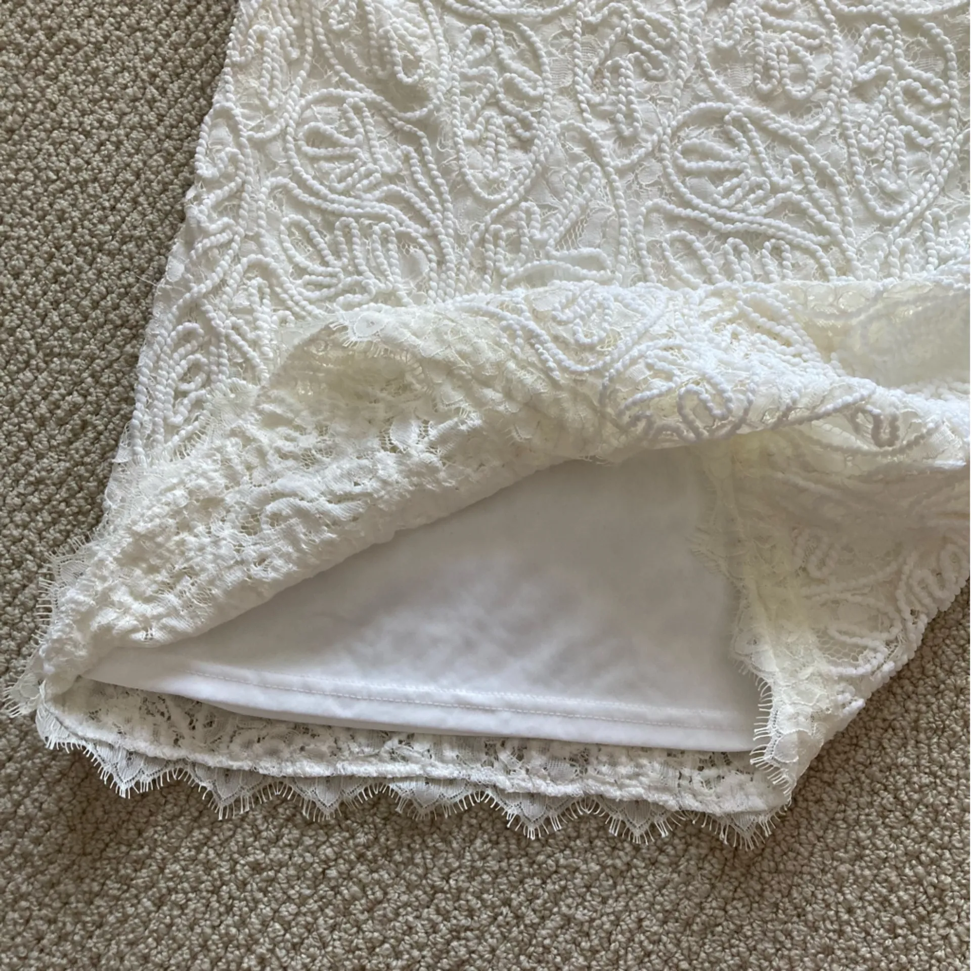 NEW The Clothing Company Lace Rope White Mini Dress Size Large Sleeveless NWT - Image 8