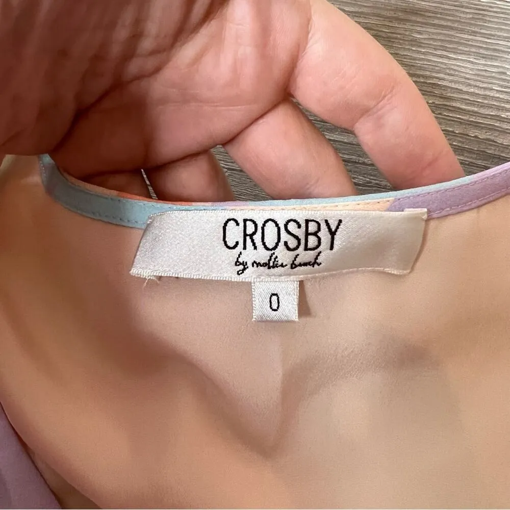 Crosby by Mollie Burch Fiore pastel maxi dress sz 0 - Image 6