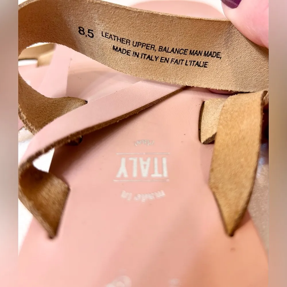 Seychelles Destiny Pink Leather Sandals Size 8.5 - Image 11