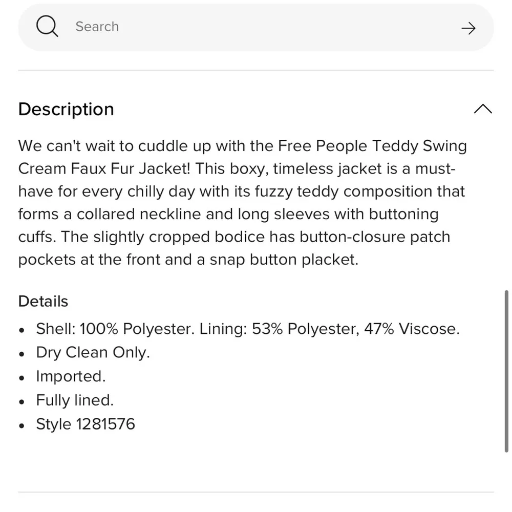 We The Free Teddy Swing Jacket Cream - Image 4