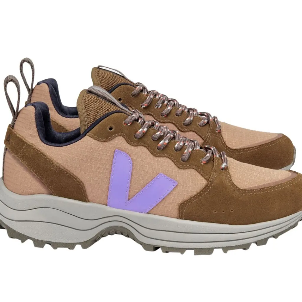VEJA Venturi Suede Sneakers Womens US 6 (EU 37) Brown Tan Purple Athletic Shoe - Image 8