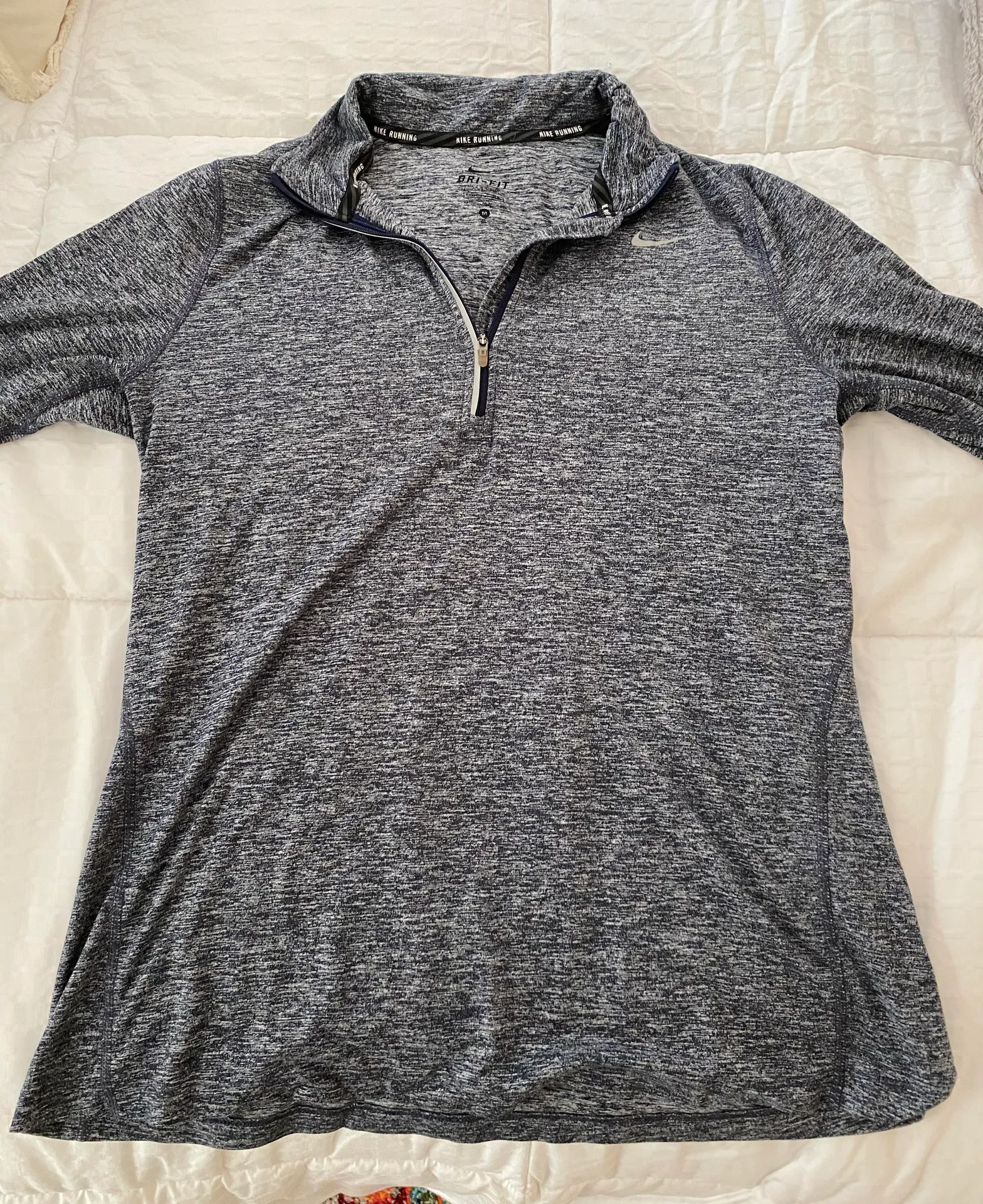 Nike Blue  Running Quarter Zip - Image 5