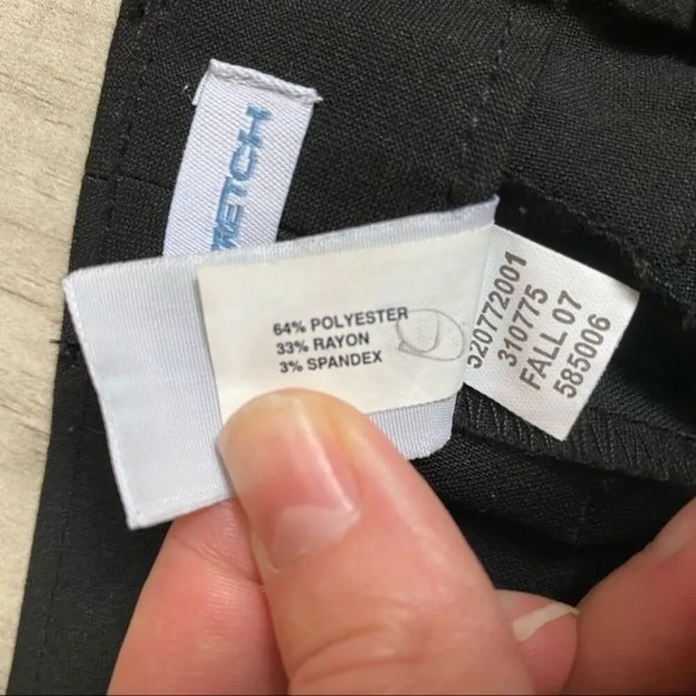 Gap Factory Stretch Black Dress Pants 6a Size 6 - Image 8