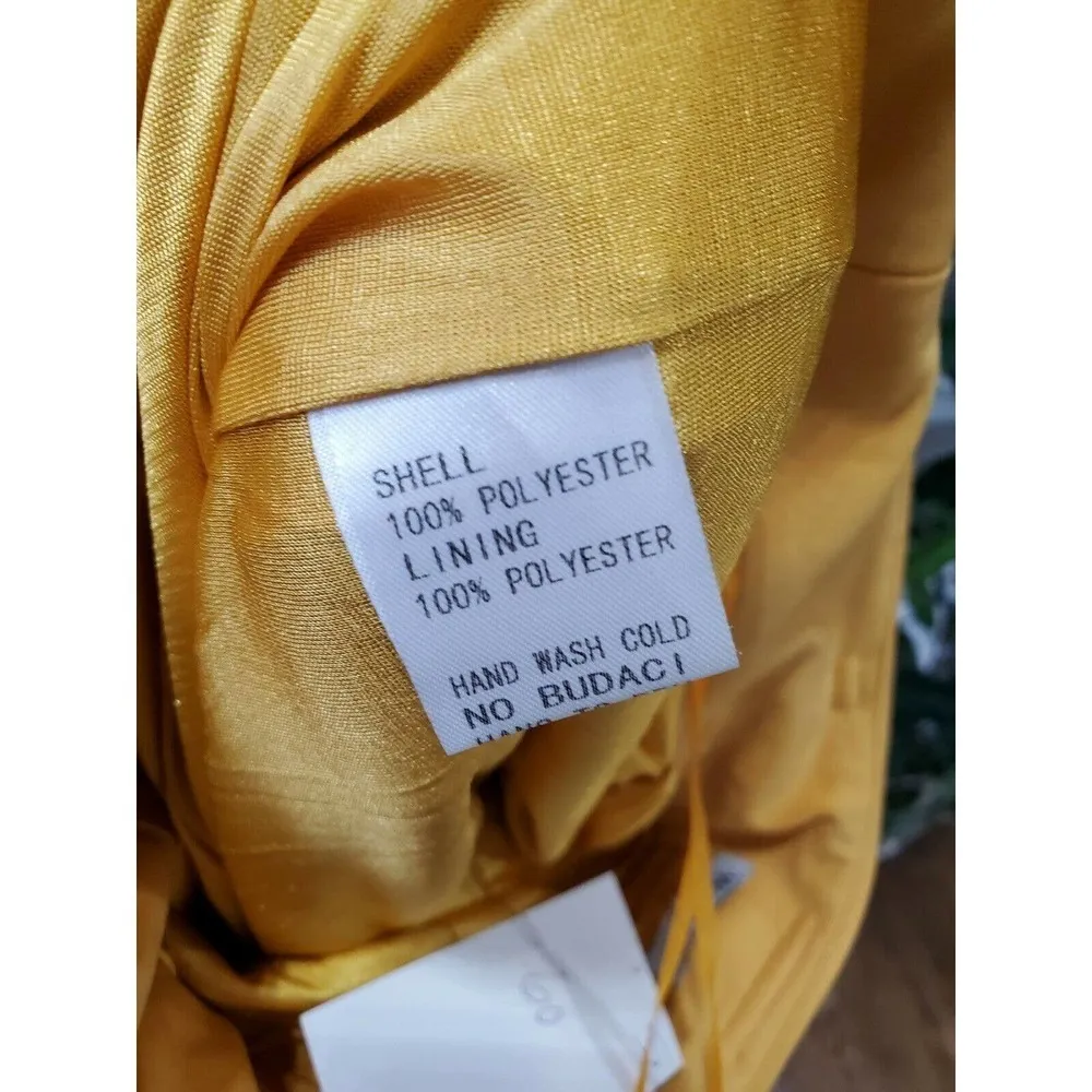 Boutique Dress Polyester Wide Legs Casual Ruffle Pants Size S & 2XL Orange - Image 8