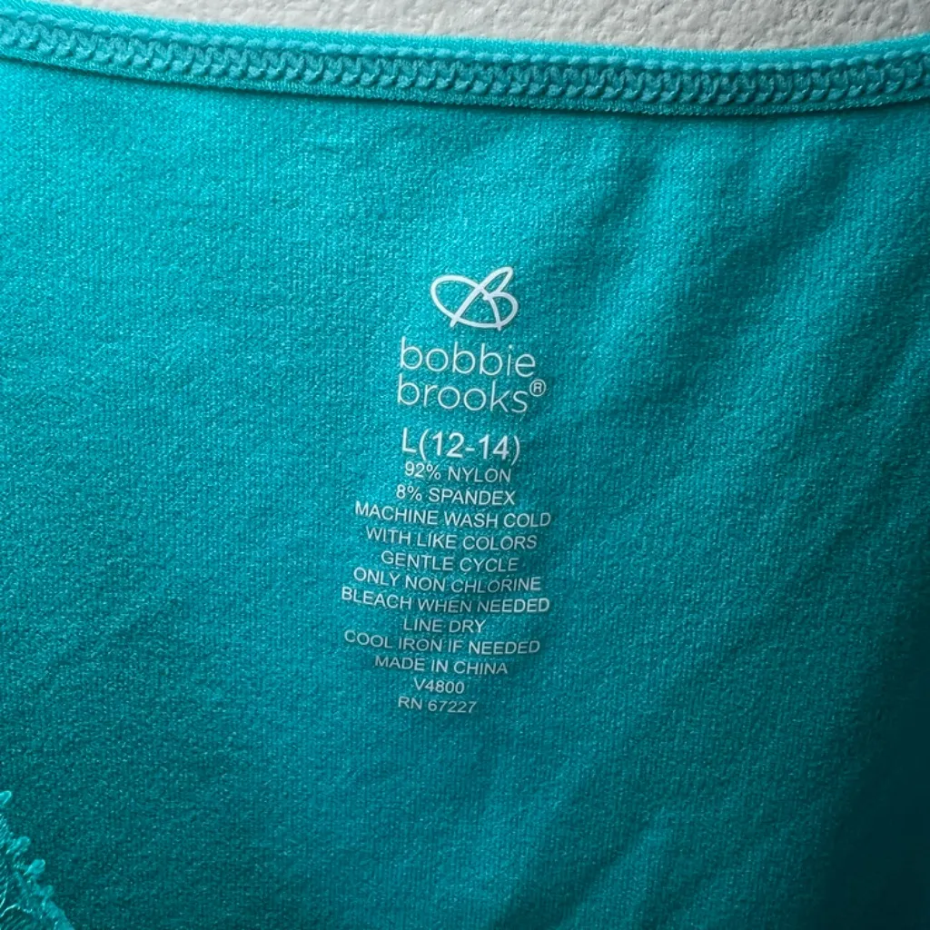 Lace Trim Cami Top Aqua Sleeveless Tank Top Whimsical Babydoll Aqua Womens Large Green - Image 8