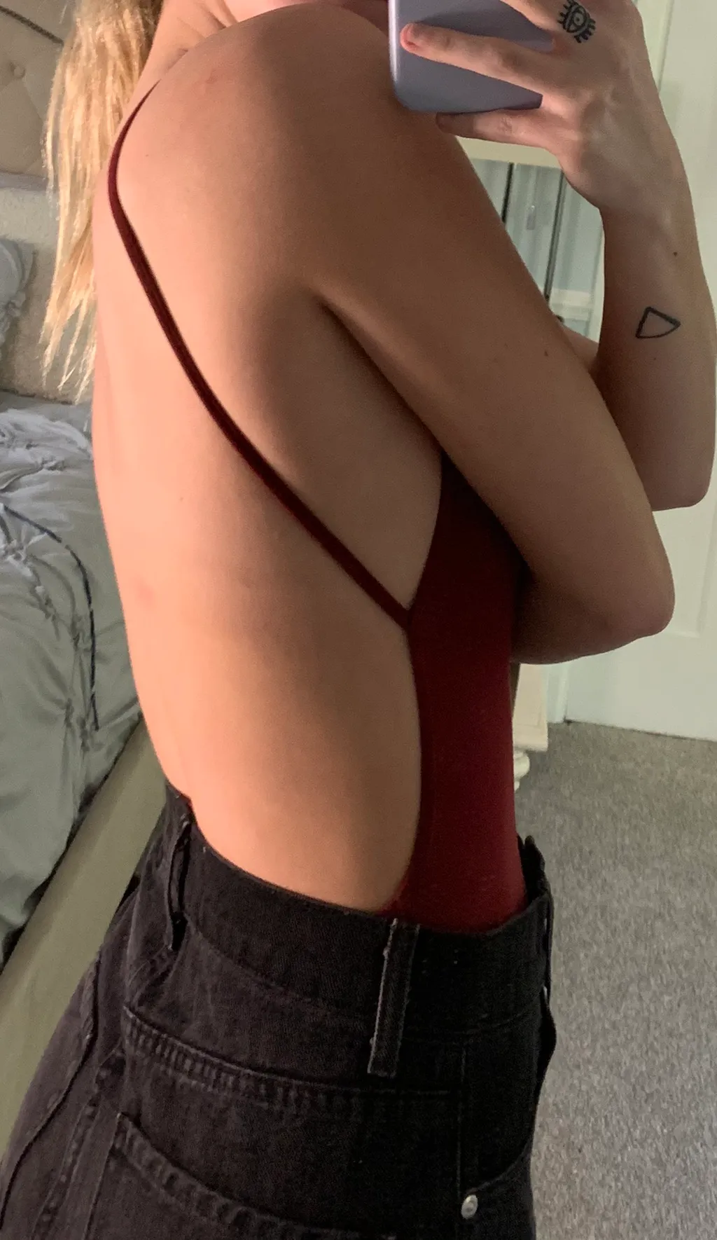 Boohoo Red Maroon Bodysuit  - Image 3