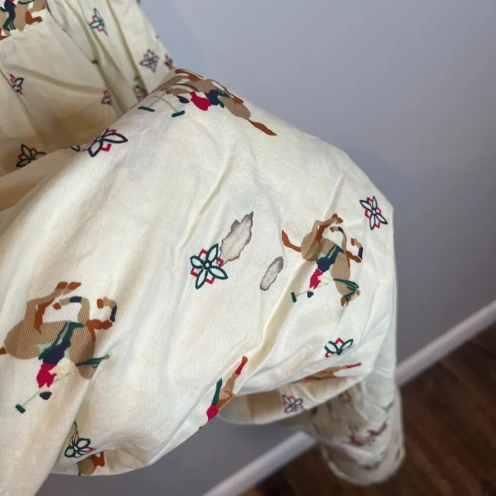 Vintage Charter Club Horses Equestrian Polo patterned jumper dress - Image 4