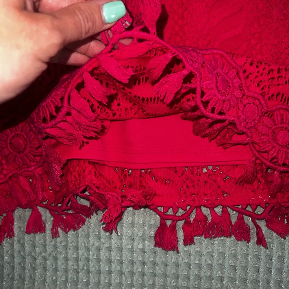 Lilly Pulitzer Seminole Alabaster Crochet Lace V Neck 3/4 Sleeve Dress Sz XS - Image 2