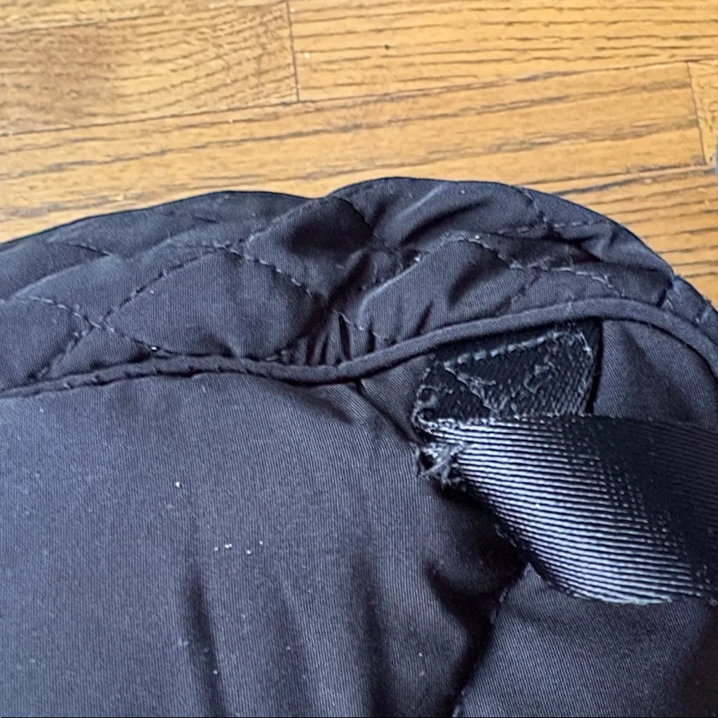 Vera Bradley Black Quilted Multi Pocket Zipper Leopard Inside Backpack - Image 8