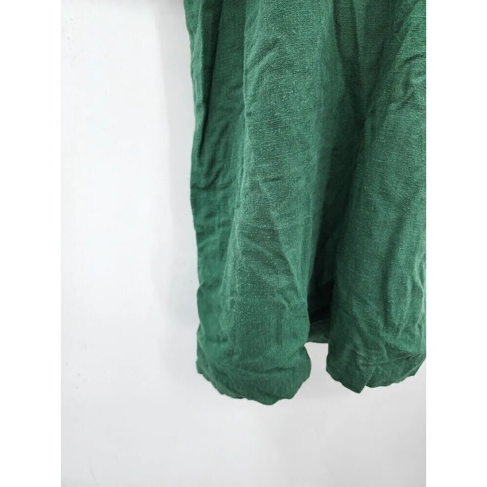 WILLOW Dress Women Medium Green Ojai Ruffle Linen‎ NEW Fairycore Witchy Soultree - Image 7