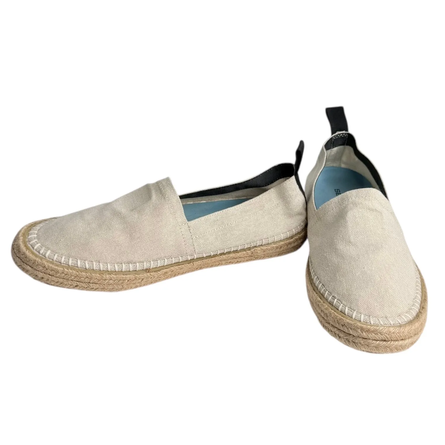 SeaVees Avalon A-Line Espadrille Slip On Shoes Women's 8.5 Natural Jute Sneaker - Image 5