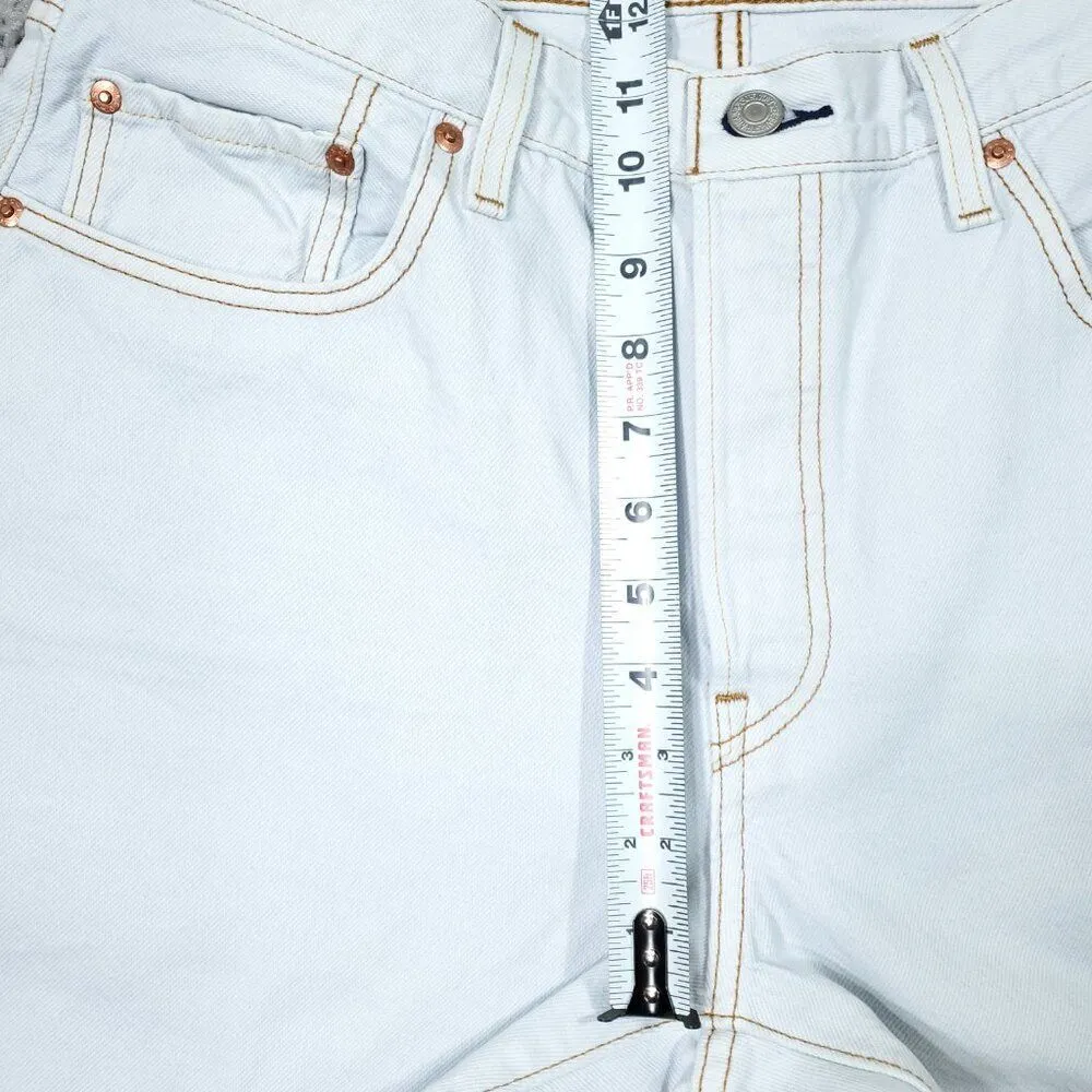 Levi's Premium 501 '90s Straight Baggy Jeans Blue Women's Size 31 x 32 Y2K Loose - Image 12