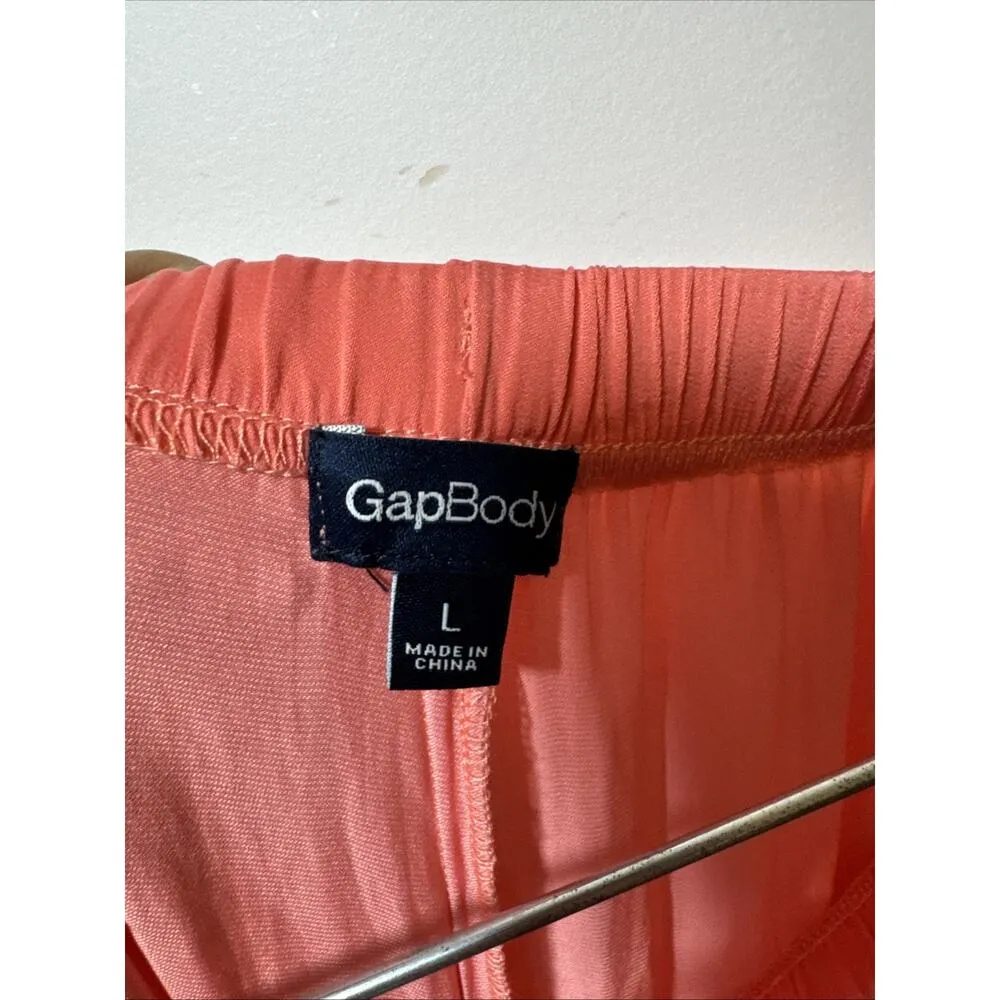 NWT Gap Gapbody L 2pc Satin Scoop Neck Cami Camisole Top & Pants Set Cupidpink Pink Size L - Image 10
