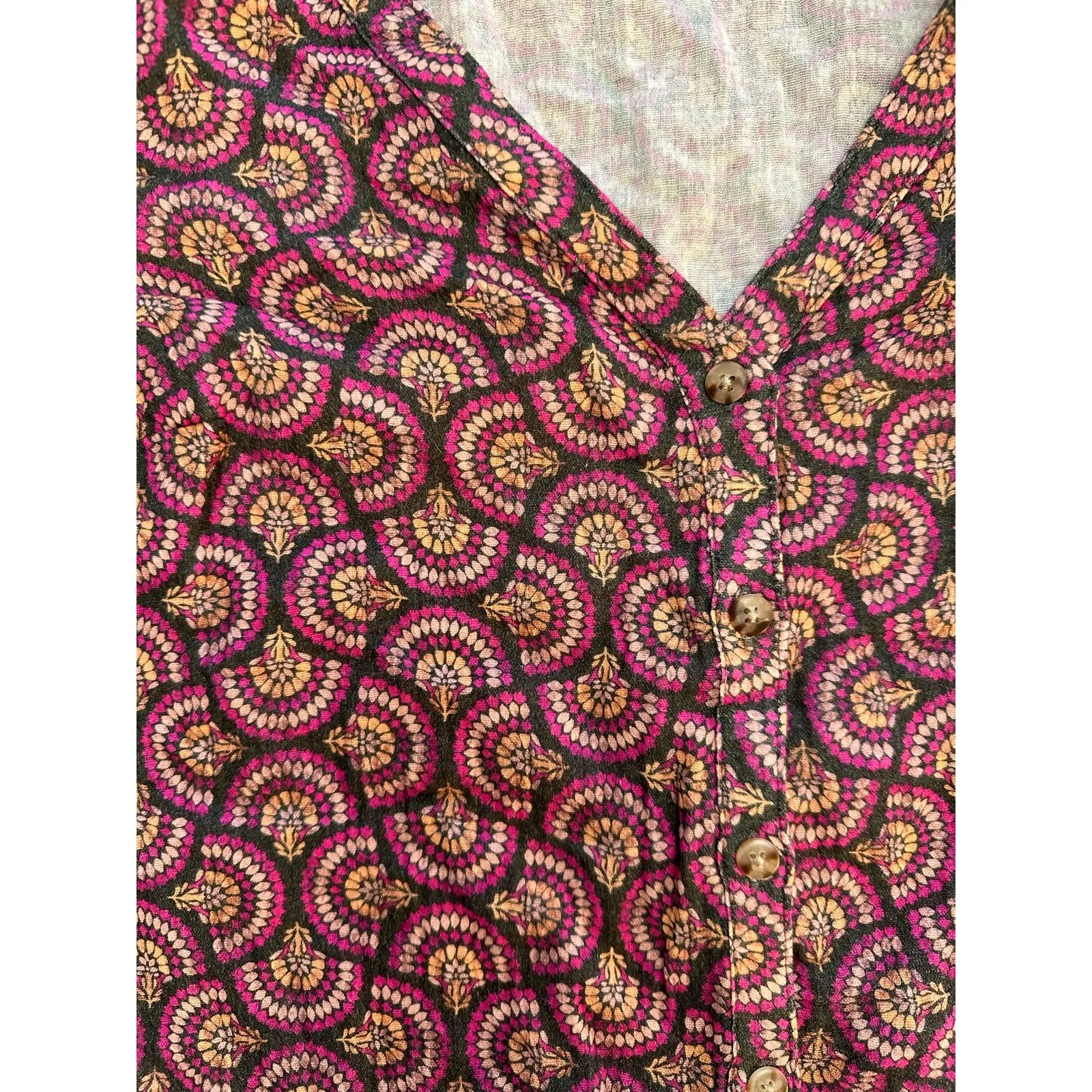 Marine Layer Printed Colette Double cloth‎ Top Size L - Image 7