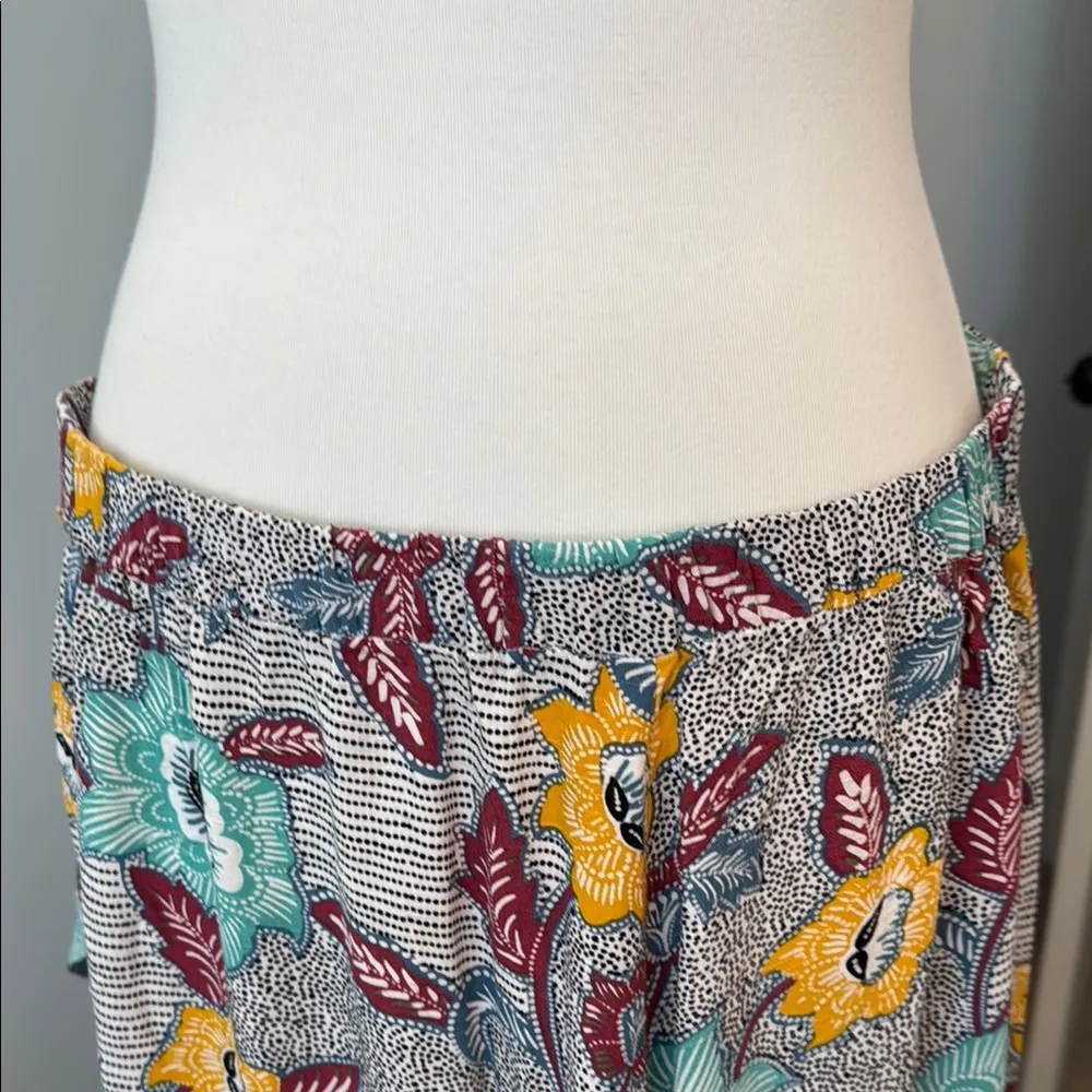 BCBGeneration Multicolored Faux Wrap Pull On  A-line Maxi Skirt Women's Large - Image 6