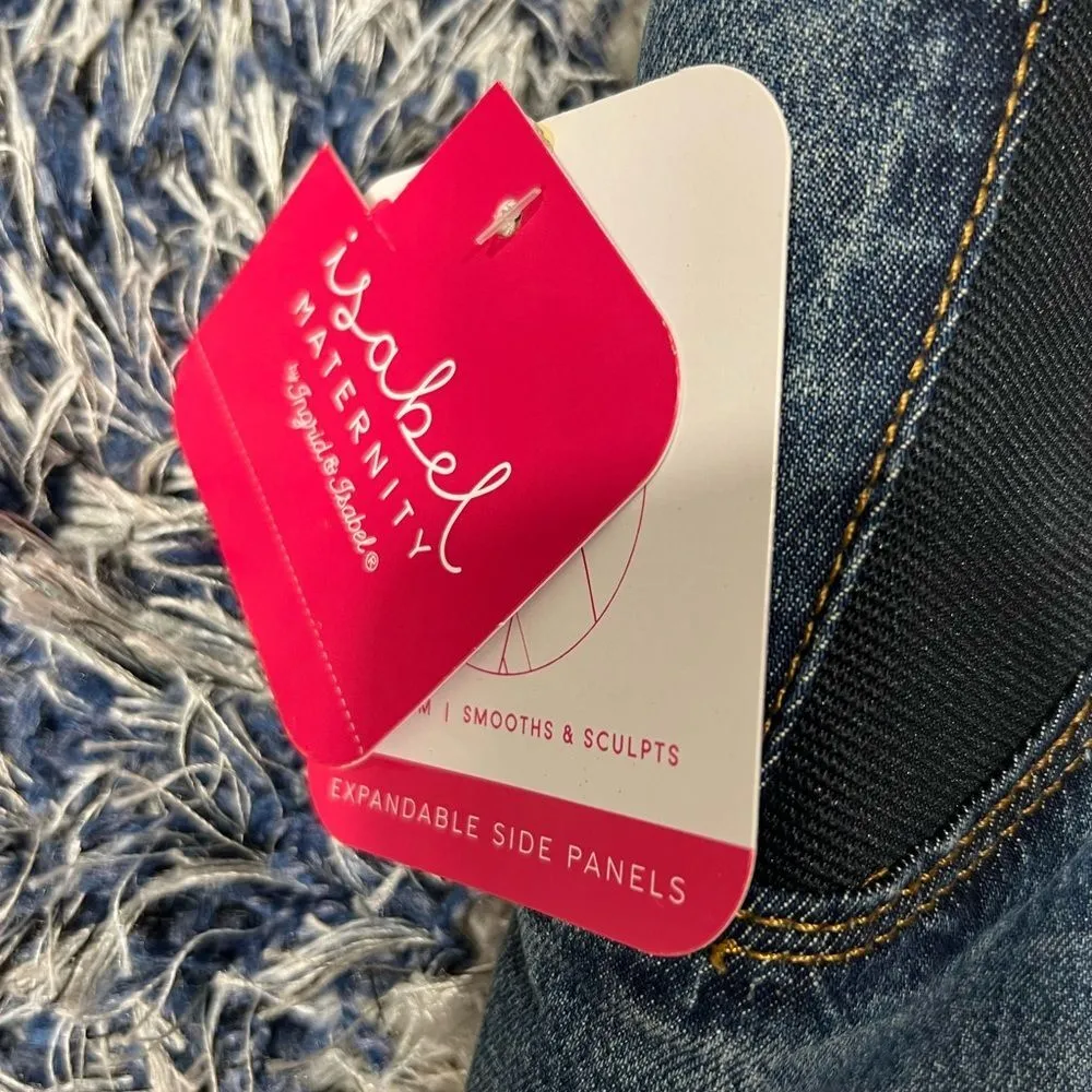 NWT ISABEL maternity size 4 stretch jean shorts - Image 4