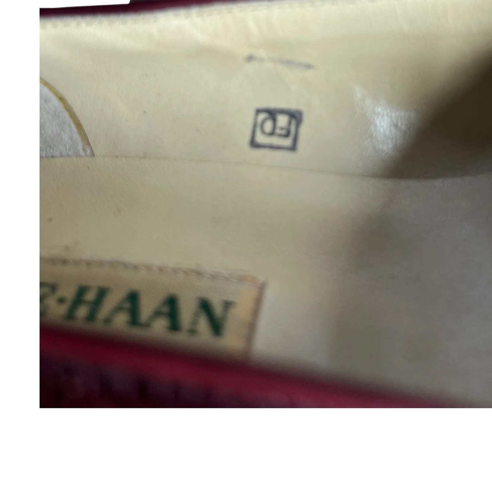 Cole Haan Italy Handmade Lizard Embossed‎ Loafers Oxblood Burgundy Leather 7.5M - Image 10